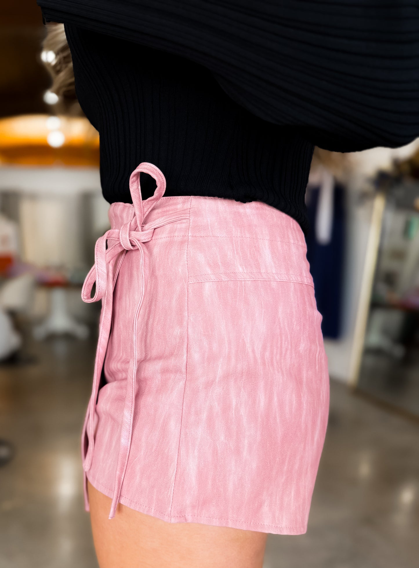 Pink Wrap Skort