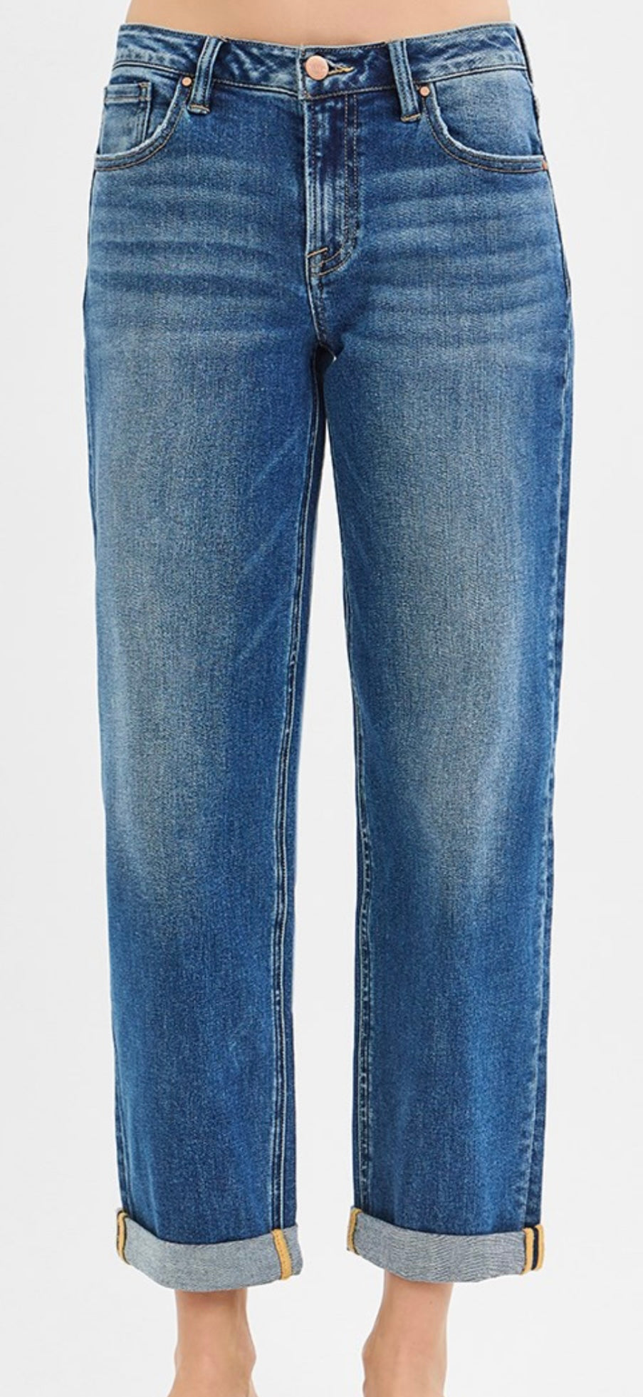 Mid-Rise Boyfriend Jean