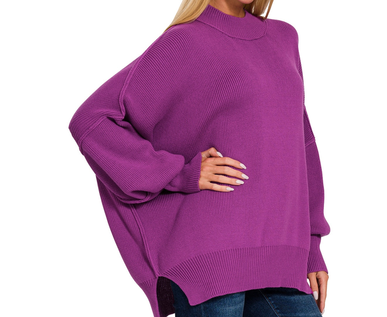 Purple oversized Sweater