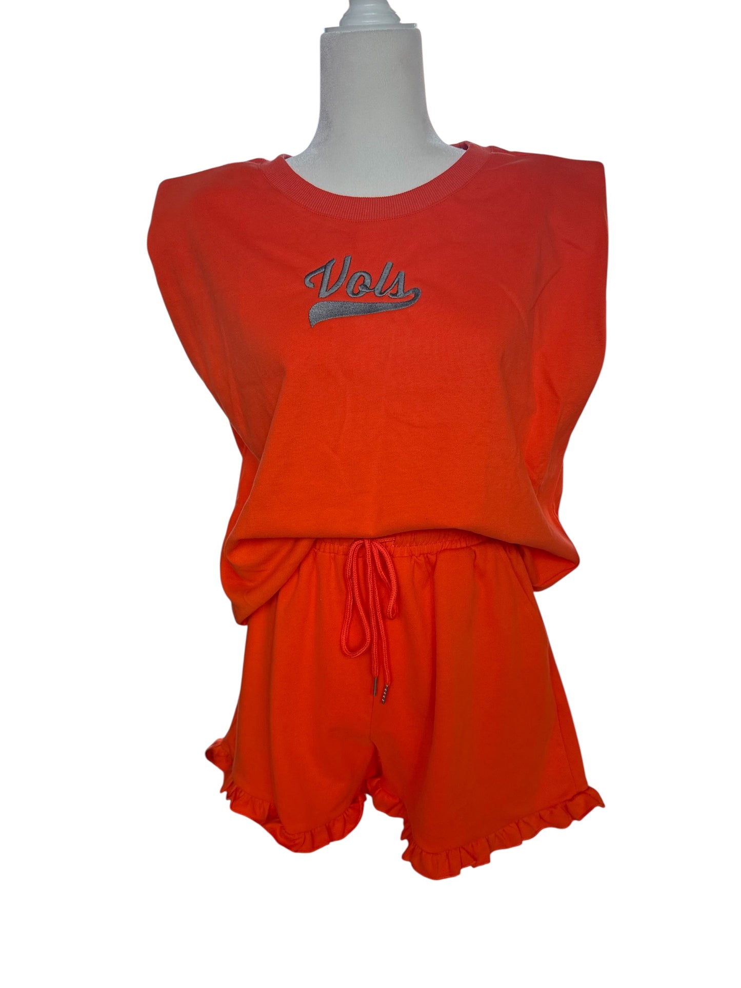 Vols Ruffle Short Set