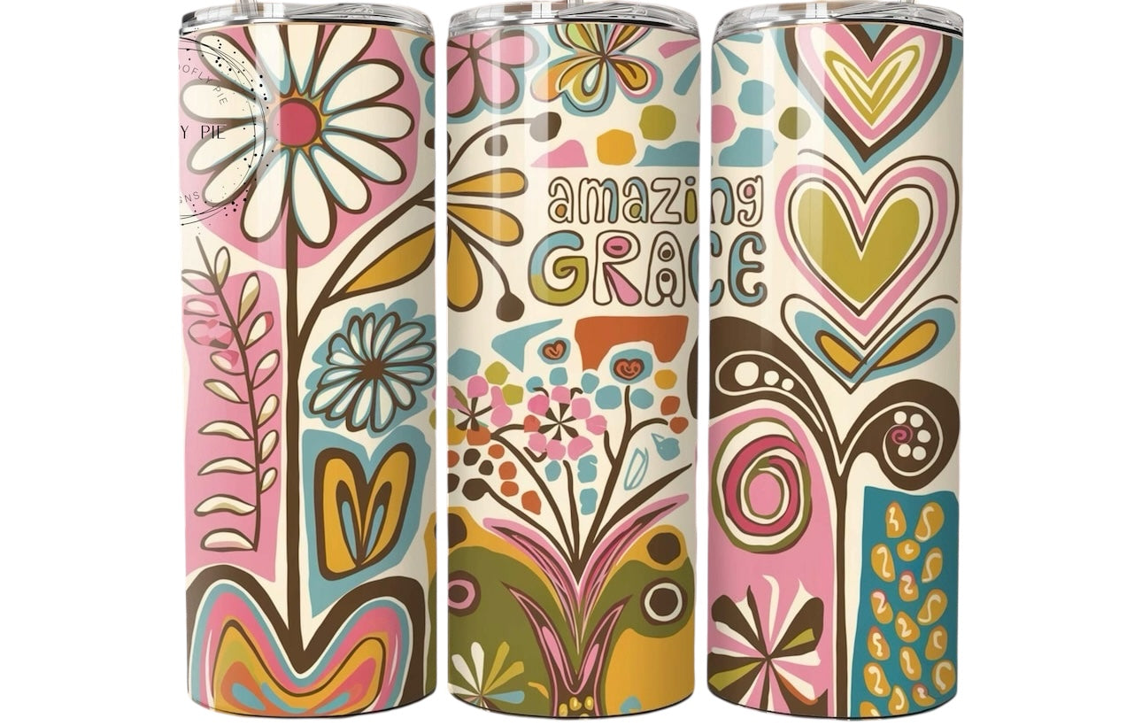 Amazing Grace Skinny Tumbler 20 oz