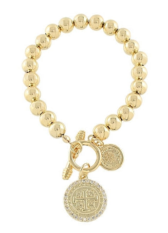 Golden Legacy Coin Bracelet
