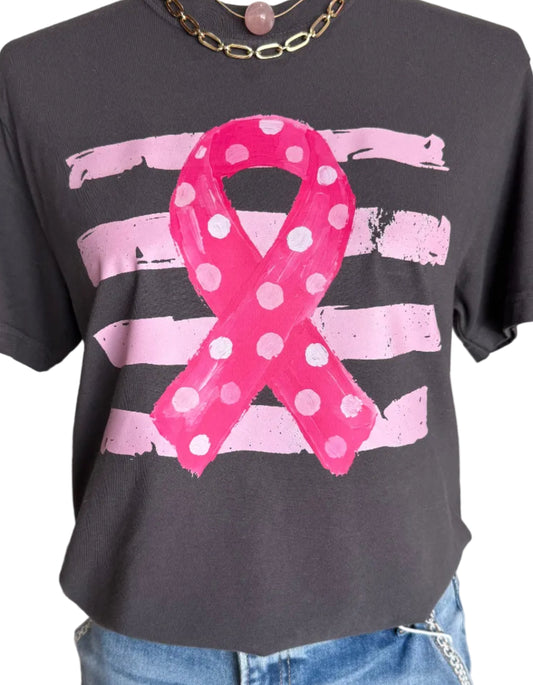 Breast Cancer Polka-Dot Ribbon