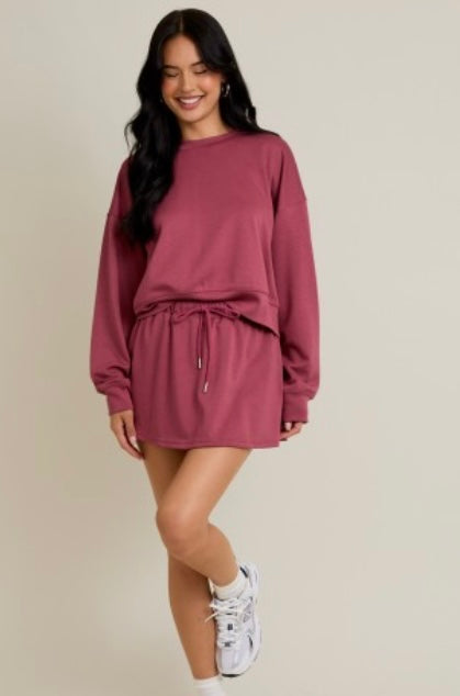 2 piece Maroon Set