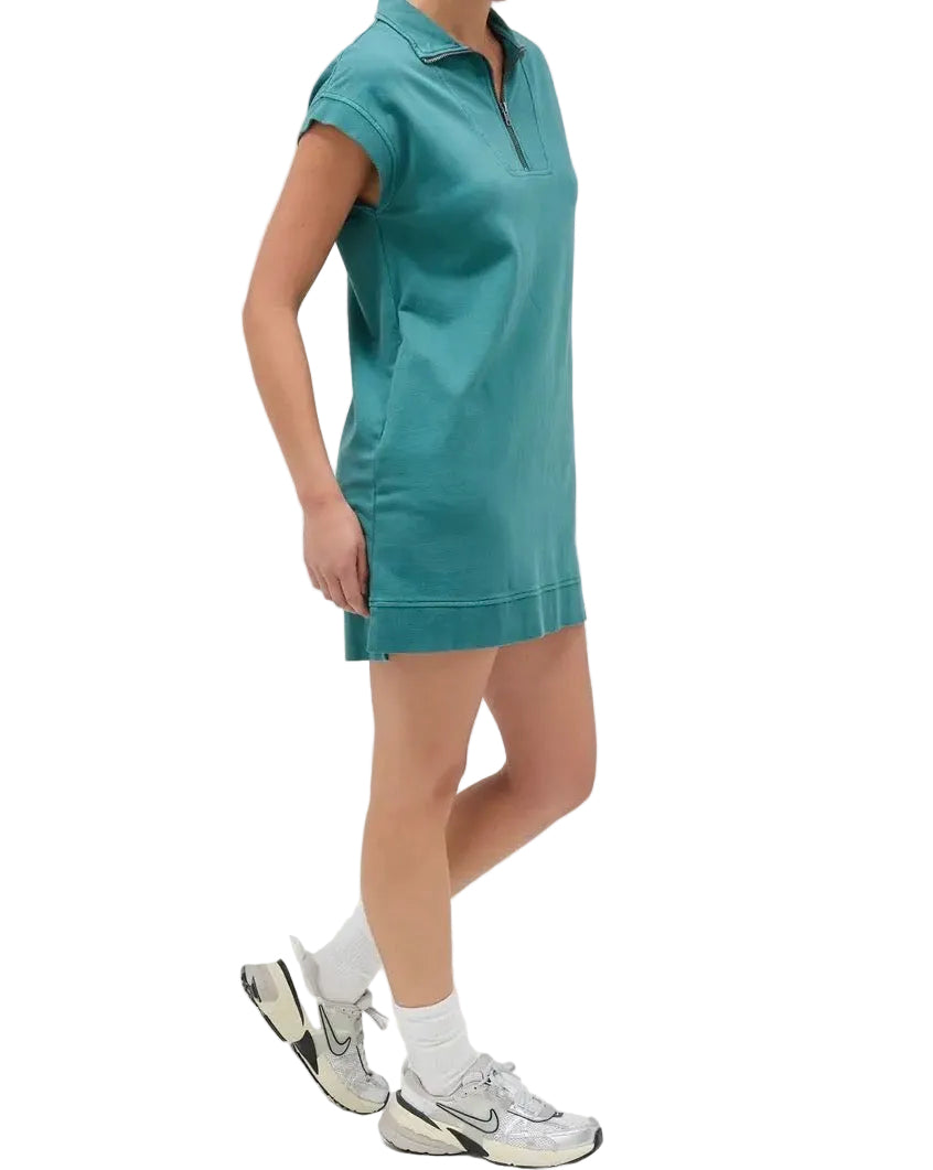 Teal Waves Mini Dress