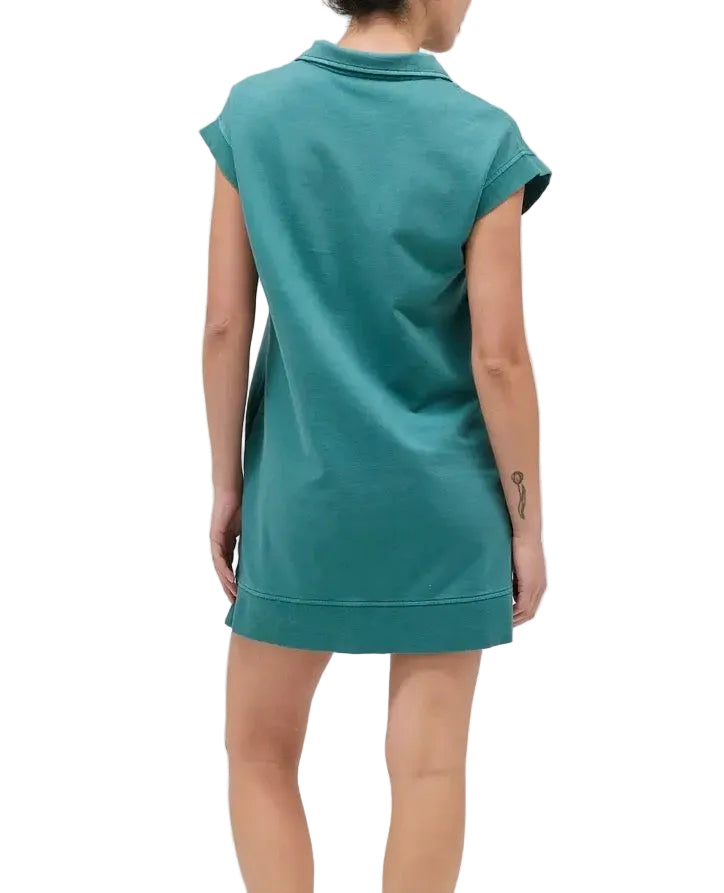 Teal Waves Mini Dress