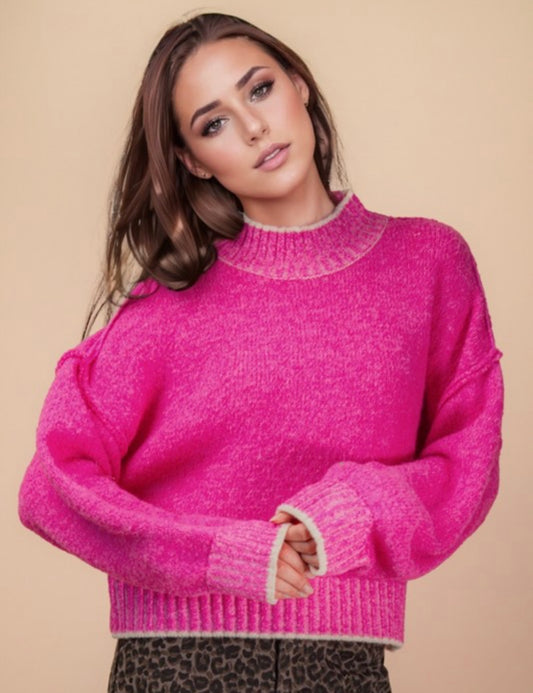 Pink soft sweater