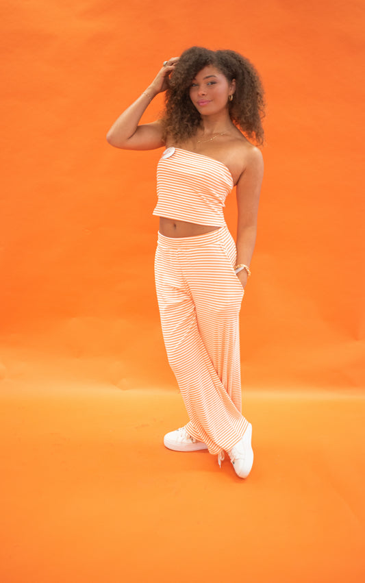 Vol Tube Top Pants Set