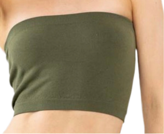Olive Seamless Bandeau