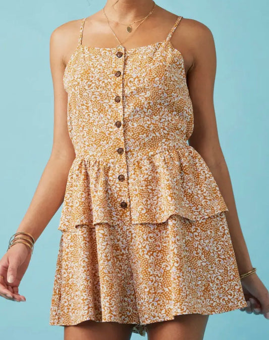Paisley Ruffle Romper