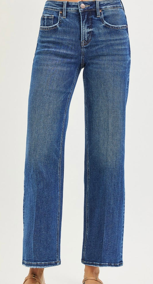 Dark Straight Tummy Control Jeans