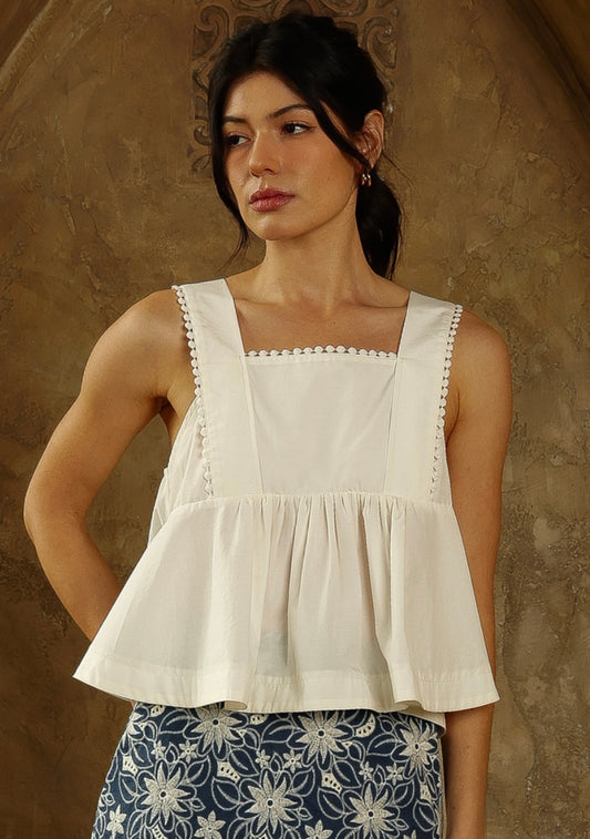 Sleeveless Babydoll Top