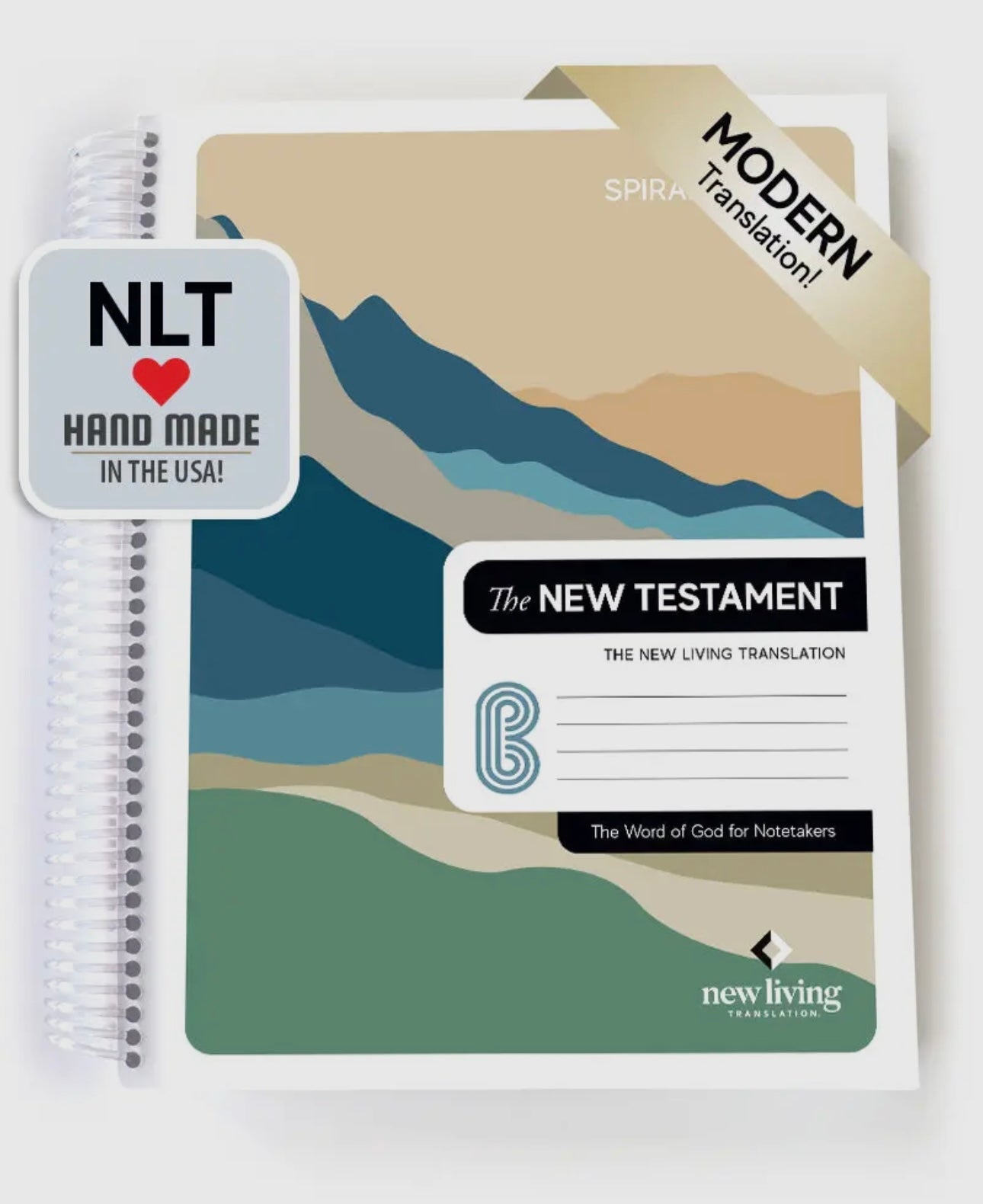 Preorder Spiral Bible-NLT-New Testament-Mountains