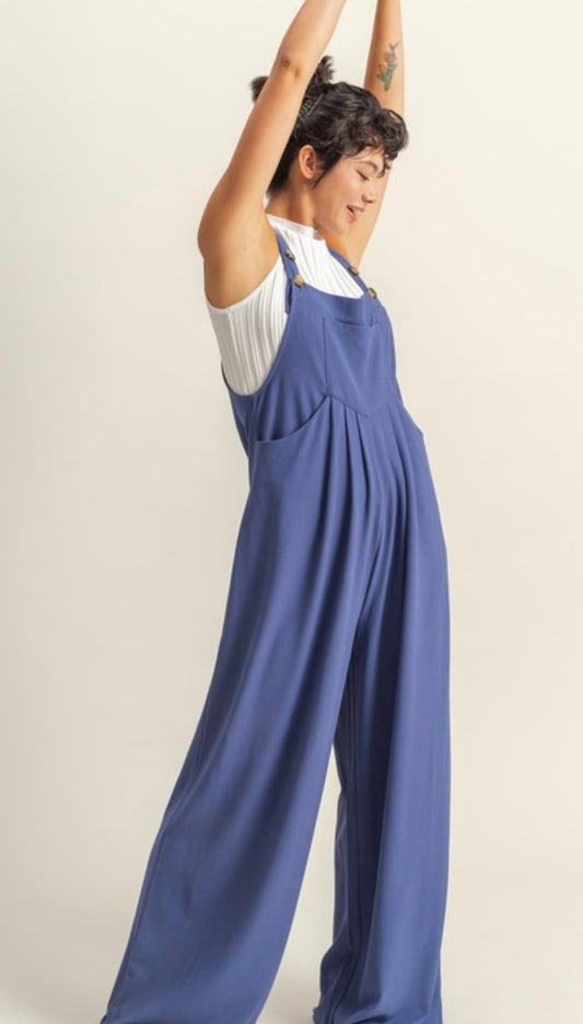 Purple Comfort Overalls