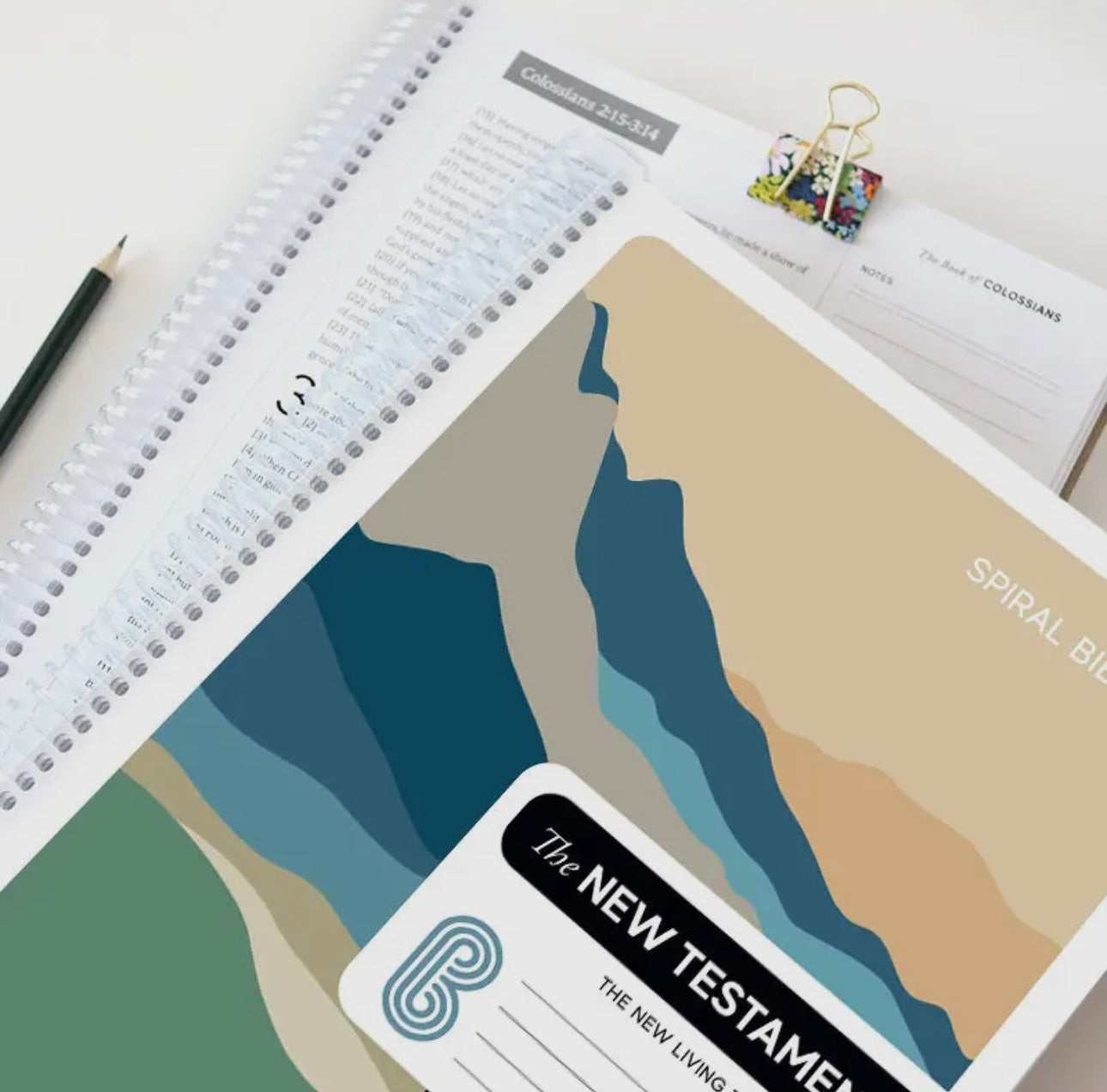 Preorder Spiral Bible-NLT-New Testament-Mountains