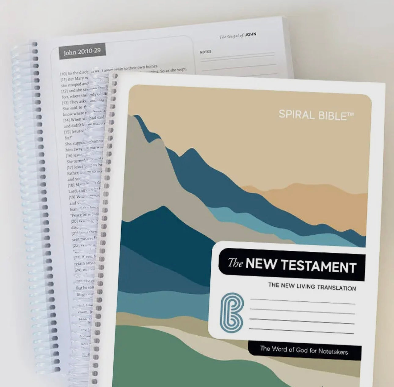 Preorder Spiral Bible-NLT-New Testament-Mountains