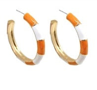 Texas Orange Epoxy Color Hoops