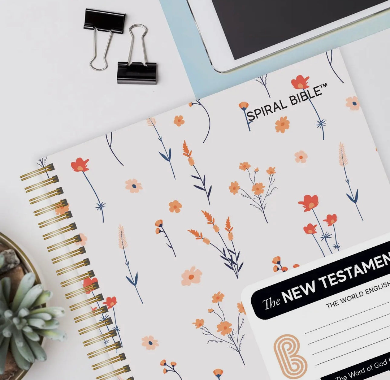 Preorder Spiral Bible-WEB-New Testament-Floral
