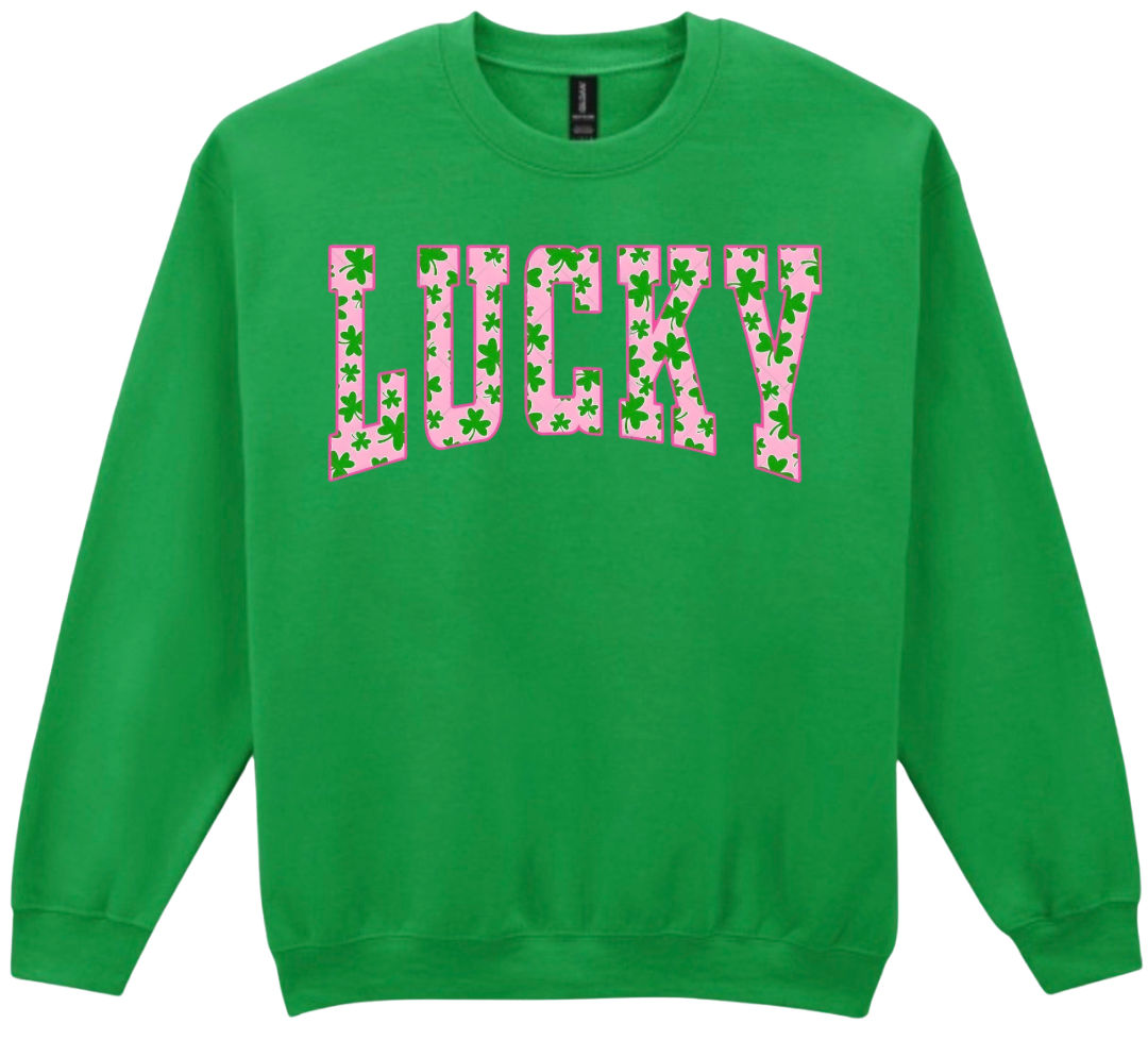 Pink Lucky Crewneck
