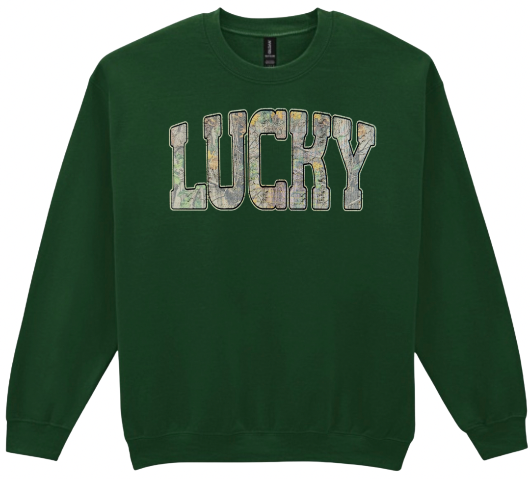Lucky Camo Crewneck