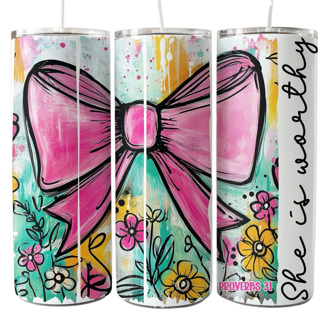 She is Worthy Skinny Tumbler 20 oz