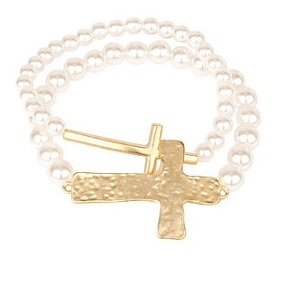 Faith & Grace Pearl Bracelet