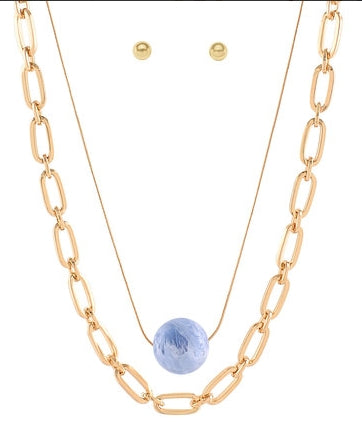 Azure Glow Layered Set