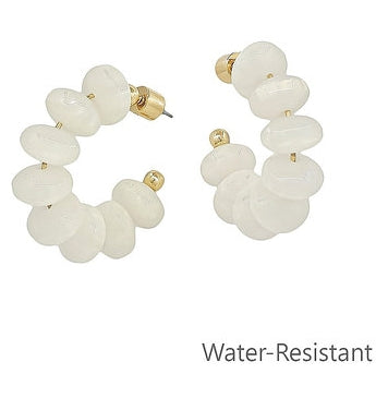 Moonstone Glow Hoops