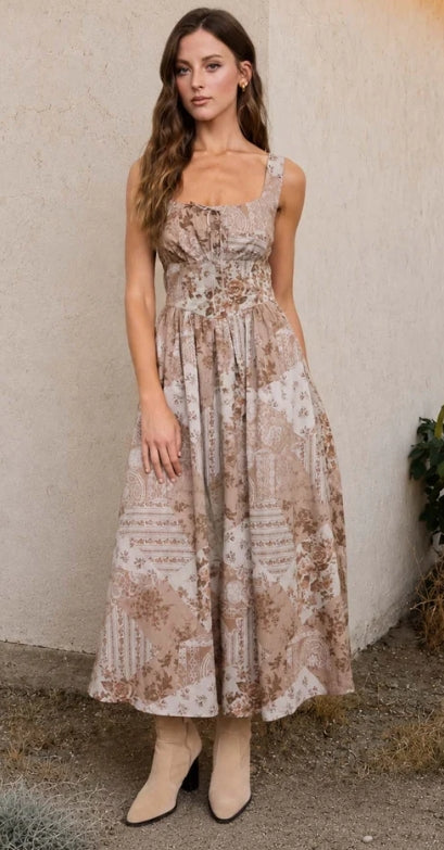 Prairie Belle Midi Dress
